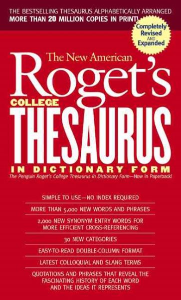 New American Roget's College Thesaurus in Dictionary Form (Revised & Updated) cover