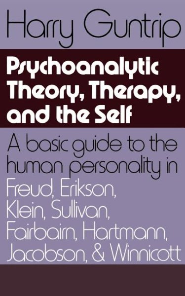 Psychoanalytic Theory, Therapy, And The Self cover
