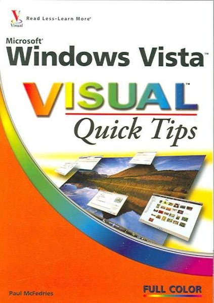 Microsoft Windows Vista Visual Quick Tips cover