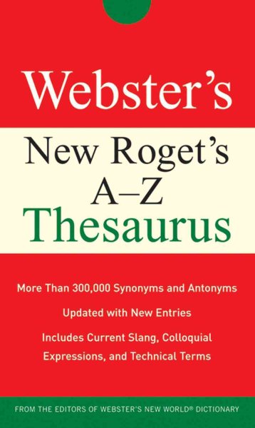 Webster's New Roget's A-Z Thesaurus (Custom) cover