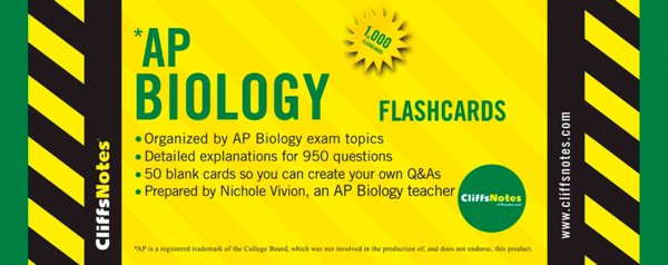 CliffsNotes AP Biology Flashcards cover