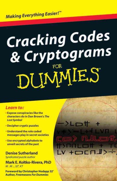 Cracking Codes and Cryptograms For Dummies cover