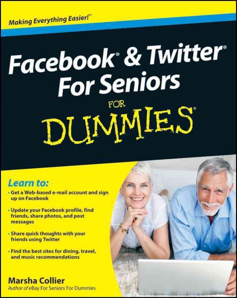 Facebook and Twitter For Seniors For Dummies cover