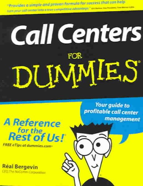 Call Centers For Dummies cover