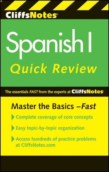 CliffsNotes Spanish I Quick Review, 2nd Edition (Cliffs Quick Review (Paperback)) cover