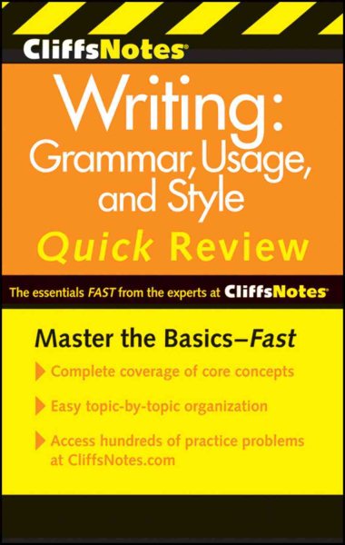 CliffsNotes Writing: Grammar, Usage, and Style Quick Review, 3rd Edition (Cliffs Quick Review (Paperback))
