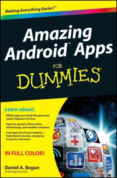 Amazing Android Apps For Dummies cover