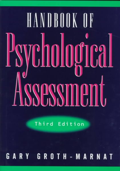 Handbook of Psychological Assessment cover