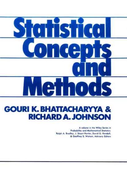 Statistical Concepts and Methods cover
