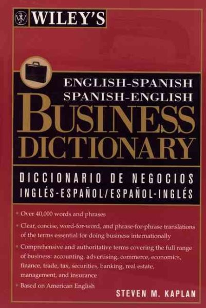 Wiley's English-Spanish, Spanish-English Business Dictionary cover