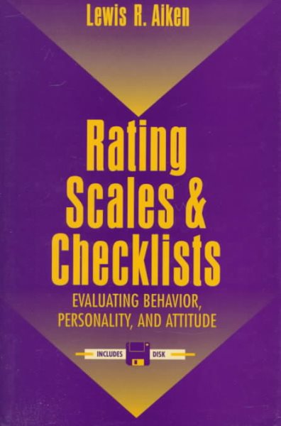 Rating Scales and Checklists: Evaluating Behavior, Personality, and Attitudes cover
