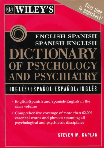 Wiley's English-Spanish Spanish-English Dictionary of Psychology and Psychiatry cover