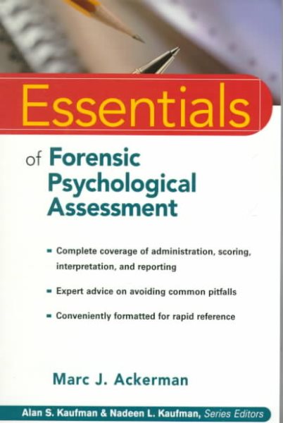 Essentials of Forensic Psychological Assessment (Essentials of Psychological Assessment) cover
