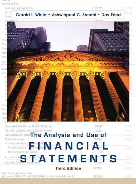 The Analysis and Use of Financial Statements