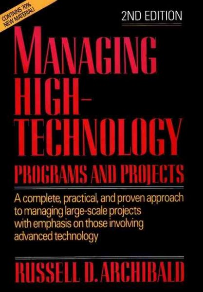 Managing High-Technology Programs and Projects, 2nd Edition cover