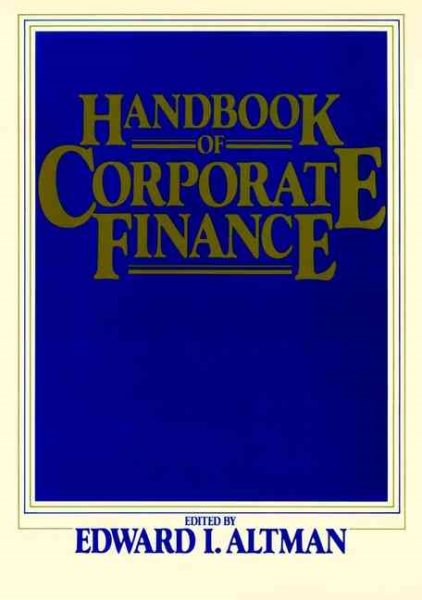 Handbook of Corporate Finance (Frontiers in Finance Series) cover