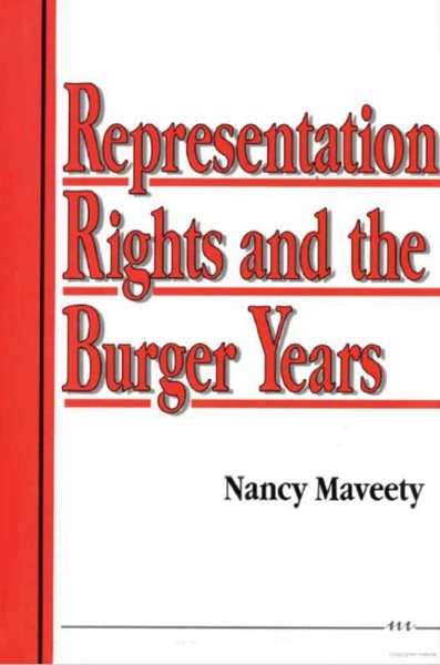 Representation Rights and the Burger Years cover