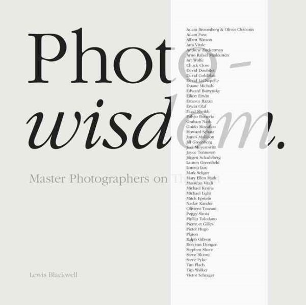Photowisdom: Master Photographers on Their Art cover