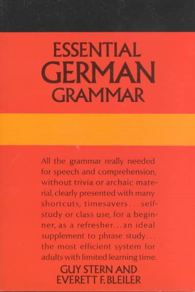 Essential German Grammar (Dover Language Guides Essential Grammar) cover