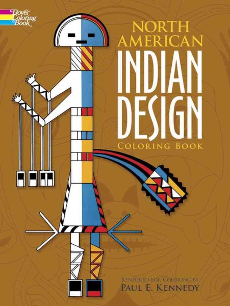 North American Indian Design Coloring Book (Dover Native American Coloring Books) cover