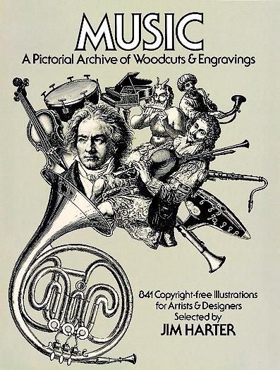 Music: A Pictorial Archive of Woodcuts and Engravings (Dover Pictorial Archive Series) cover