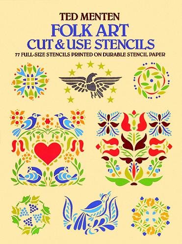 Folk Art Cut & Use Stencils cover