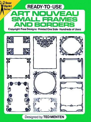Ready-to-Use Art Nouveau Small Frames and Borders (Dover Clip Art Ready-to-Use) cover