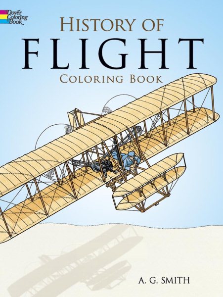 History of Flight Coloring Book (Dover History Coloring Book) cover