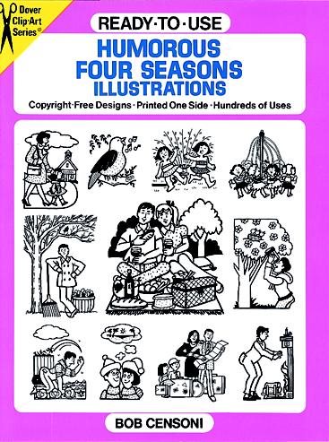 Ready-to-Use Humorous Four Seasons Illustrations (Dover Clip Art Ready-to-Use)