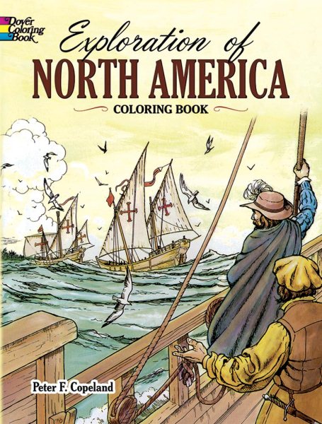 Exploration of North America Coloring Book (Dover History Coloring Book) cover