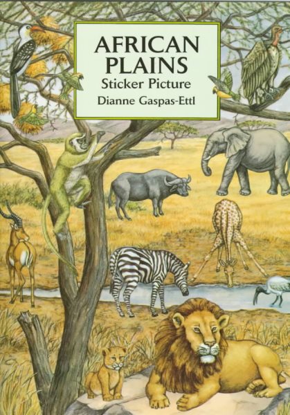African Plains Sticker Picture (Dover Sticker Books) cover