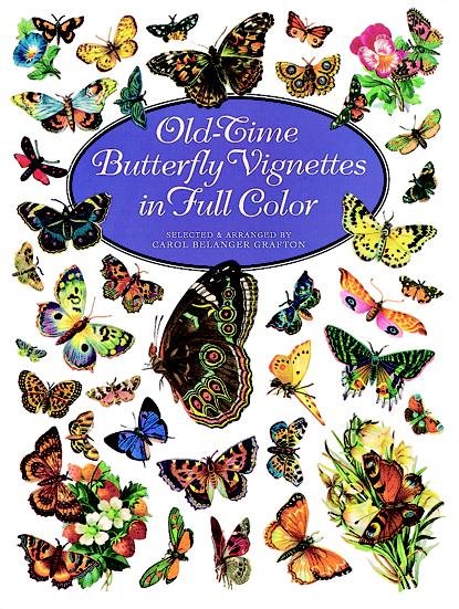 Old-Time Butterfly Vignettes in Full Color (Dover Pictorial Archive Series)