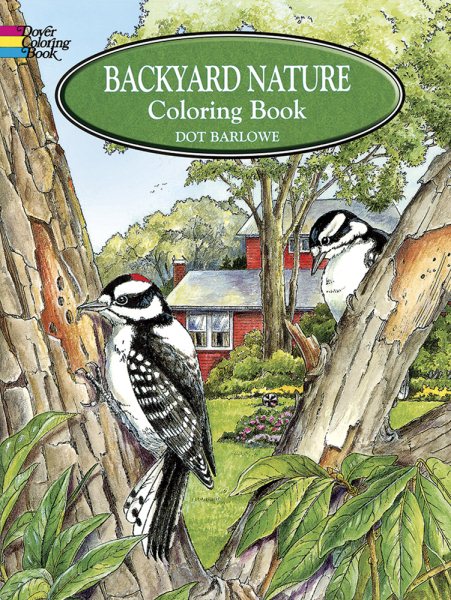 Backyard Nature Coloring Book (Dover Nature Coloring Book) cover