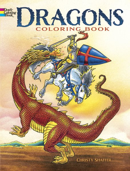 Dragons Coloring Book (Dover Coloring Books) cover