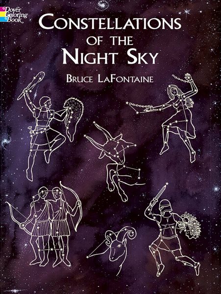 Constellations of the Night Sky (Dover Nature Coloring Book) cover