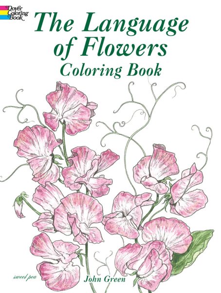 The Language of Flowers Coloring Book (Dover Nature Coloring Book) cover