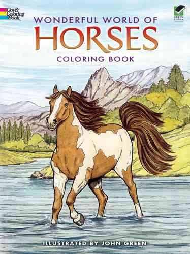 Dover Publications-Wonderful World Of Horses Coloring Book (Dover Nature Coloring Book) cover