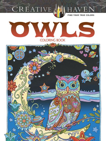Creative Haven Owls Coloring Book (Adult Coloring) cover