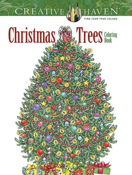 Creative Haven Christmas Trees Coloring Book (Creative Haven Coloring Books) cover