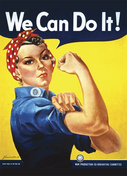Rosie the Riveter We Can Do It! Notebook cover