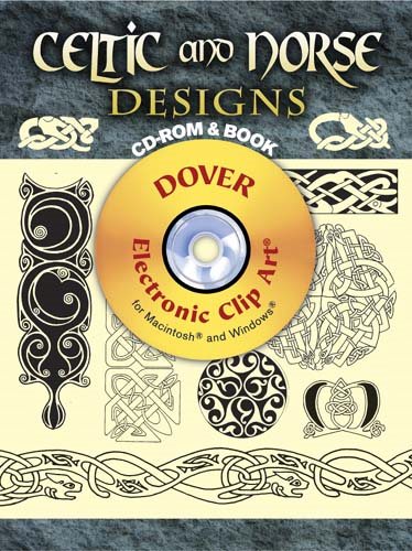 Celtic and Norse Designs CD-ROM and Book (Dover Electronic Clip Art) cover