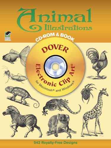 Animal Illustrations CD-ROM and Book (Dover Electronic Clip Art)