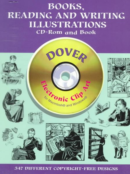 Books, Reading and Writing Illustrations CD-ROM and Book (Dover Electronic Clip Art)