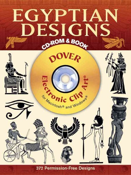 Egyptian Designs CD-ROM and Book (Dover Electronic Clip Art) cover