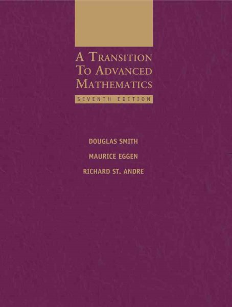 A Transition to Advanced Mathematics