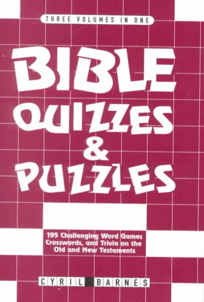 Bible Quizzes and Puzzles cover
