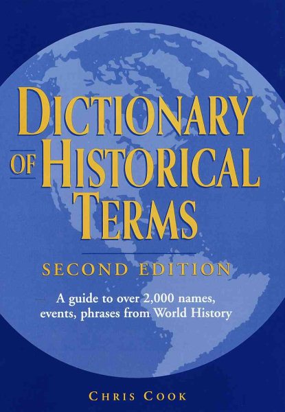 Dictionary of Historical Terms: Second Edition cover