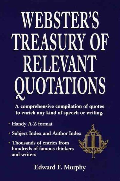 Webster's Treasury of Relevant Quotations cover