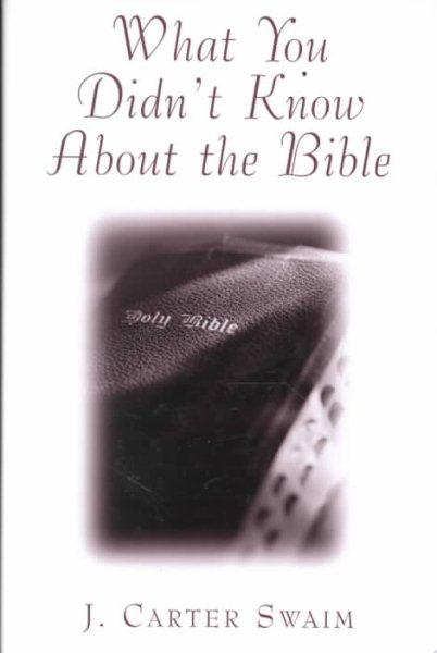 What You Didn't Know About the Bible cover