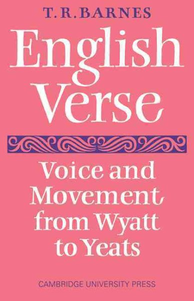 English Verse: Voice and Movement from Wyatt to Yeats cover